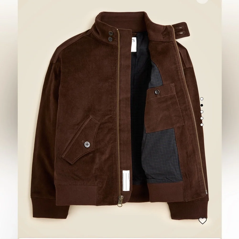 J. Crew Crewcuts Kids Harrington Corduroy Jacket in French Press